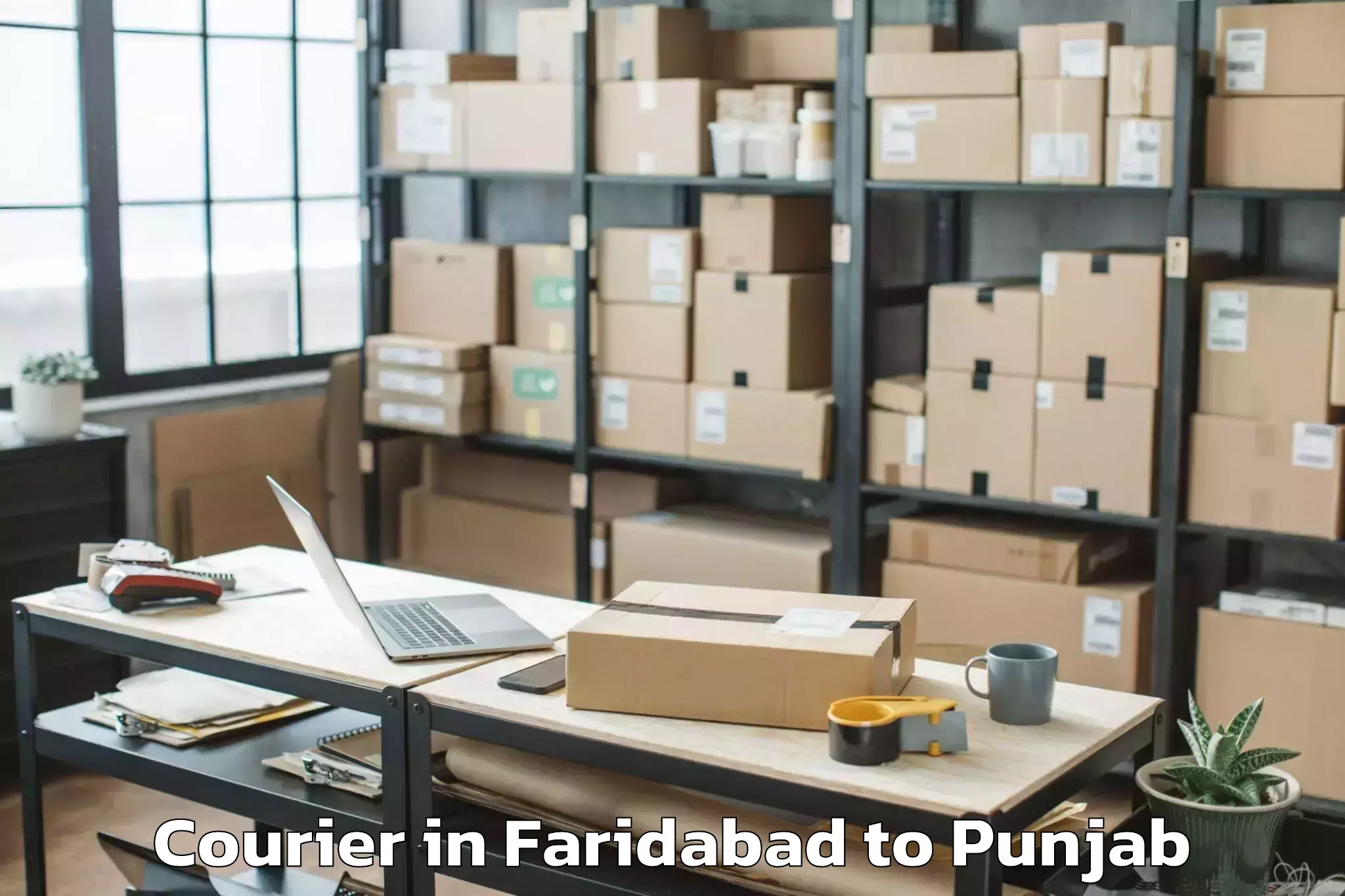 Trusted Faridabad to Amritsar Airport Atq Courier